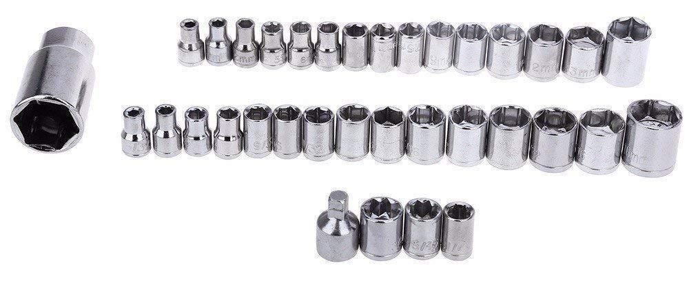 40 in 1 Pcs Multi-Purpose Socket Wrench Tool Kit for Repairing Socket Set